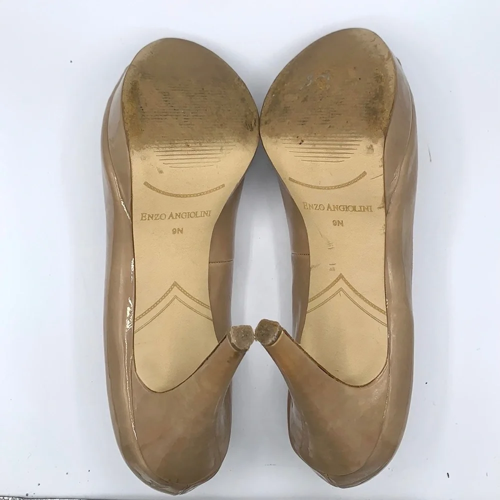 Enzo Angiolini Nude Heels Size 9